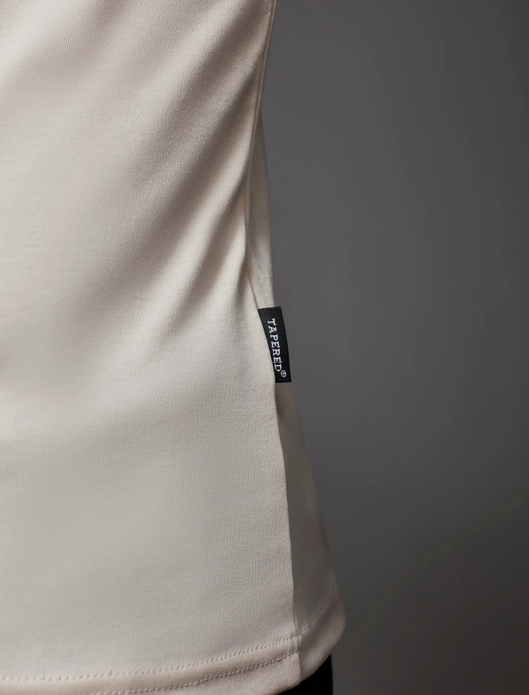 Beige Tapered Fit T-Shirt - Image 6