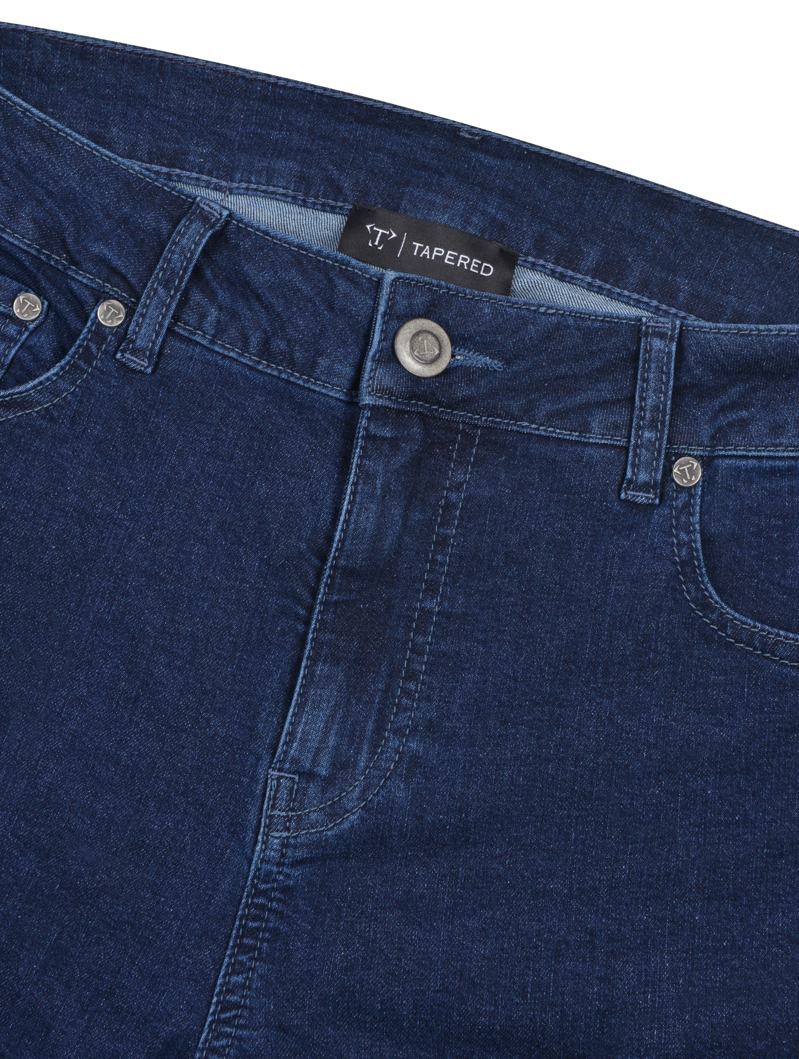 Navy Tapered Fit Jeans - Image 5